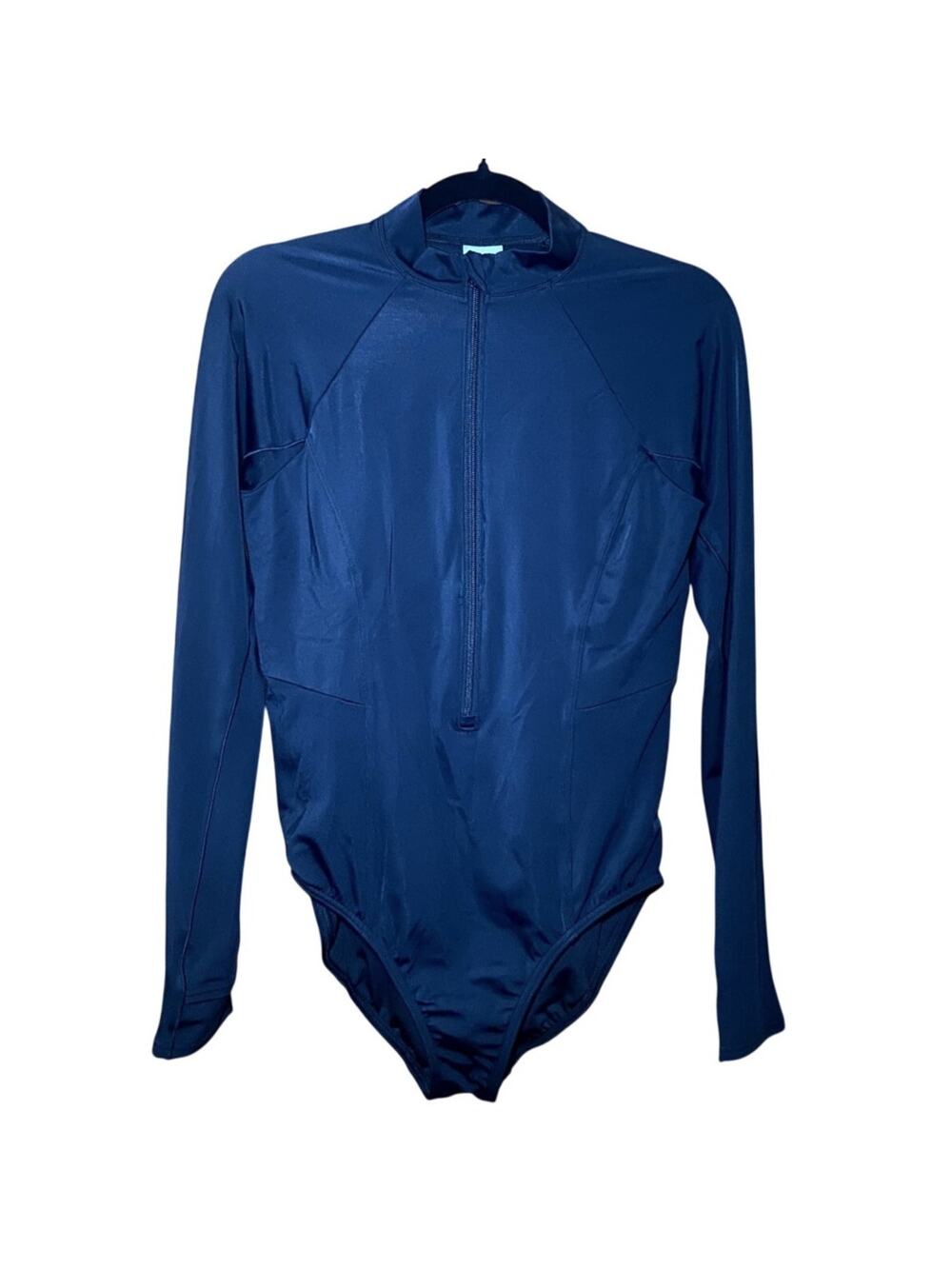 Lands' End - NWT - Black Long Sleeve One Piece Swimsuit